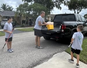 My Poop Troop getting ready to clean